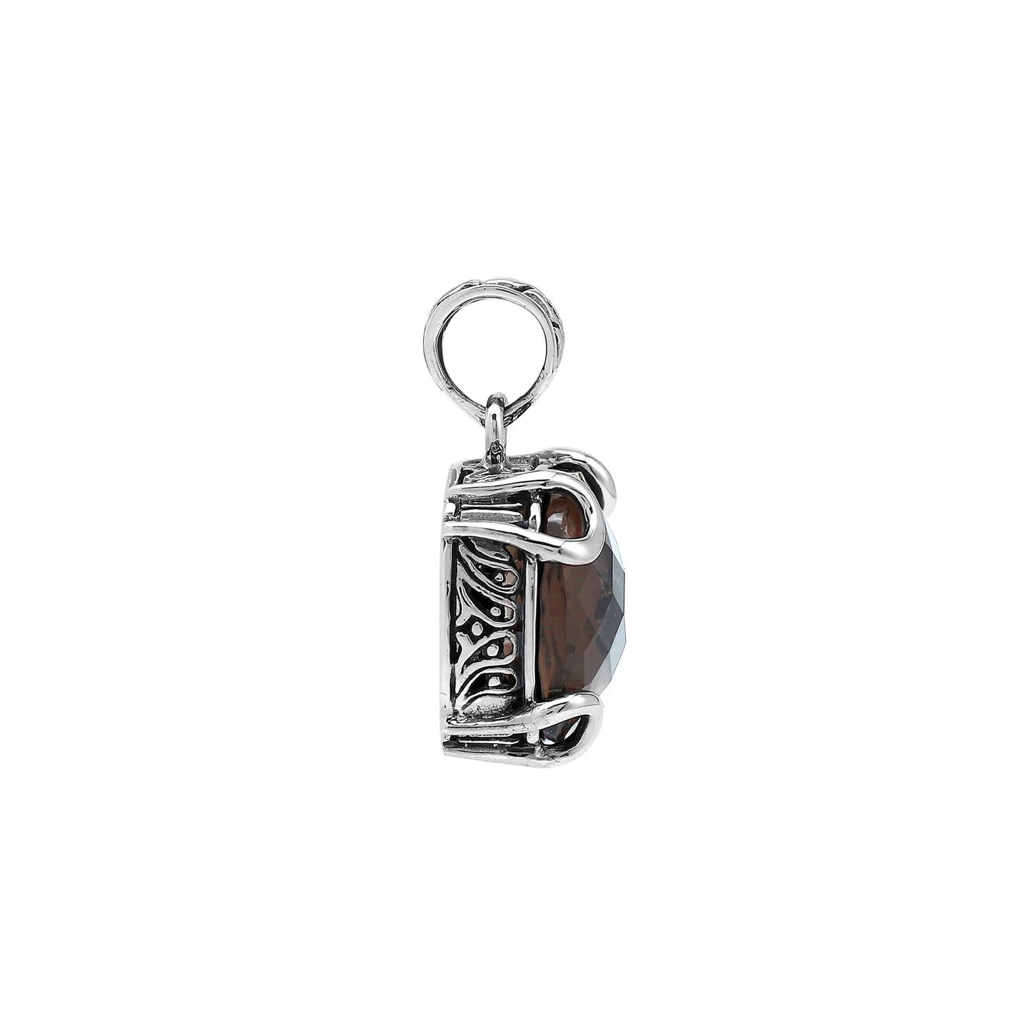 Pendant Silver - 925 Sterling Silver Smokey Quartz