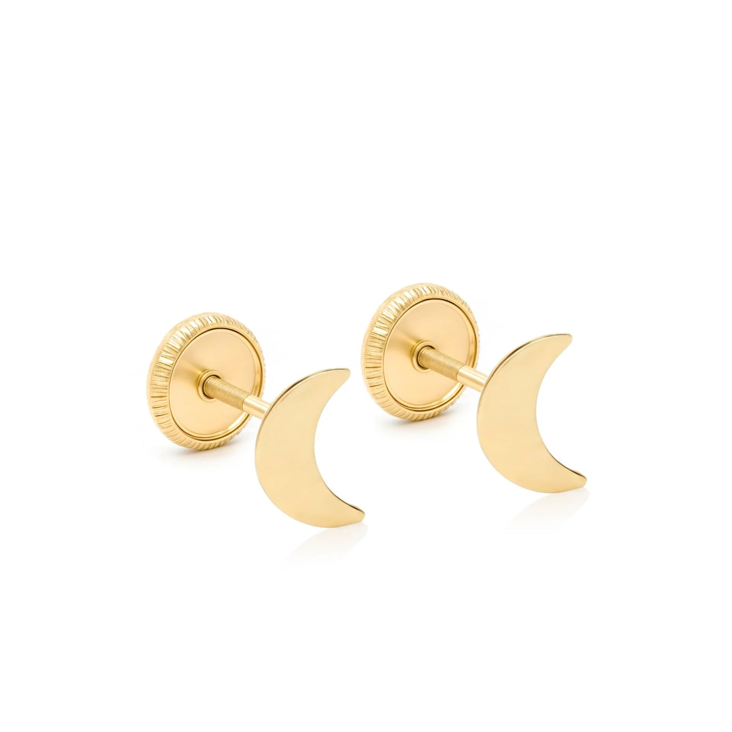 Earrings – Crescent Moon 14K Gold
