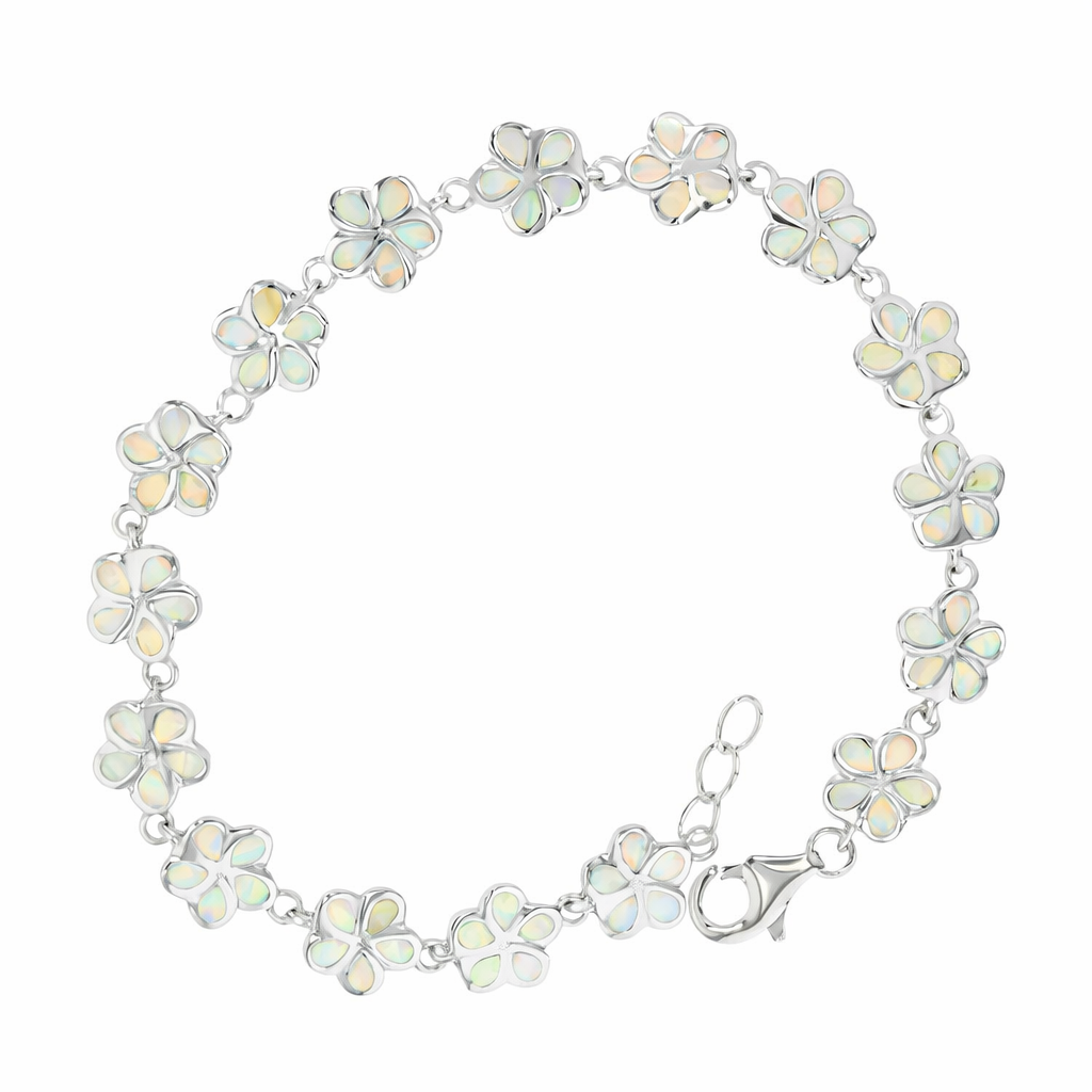 Bracelet - Silver 925 whit Opal Flower
