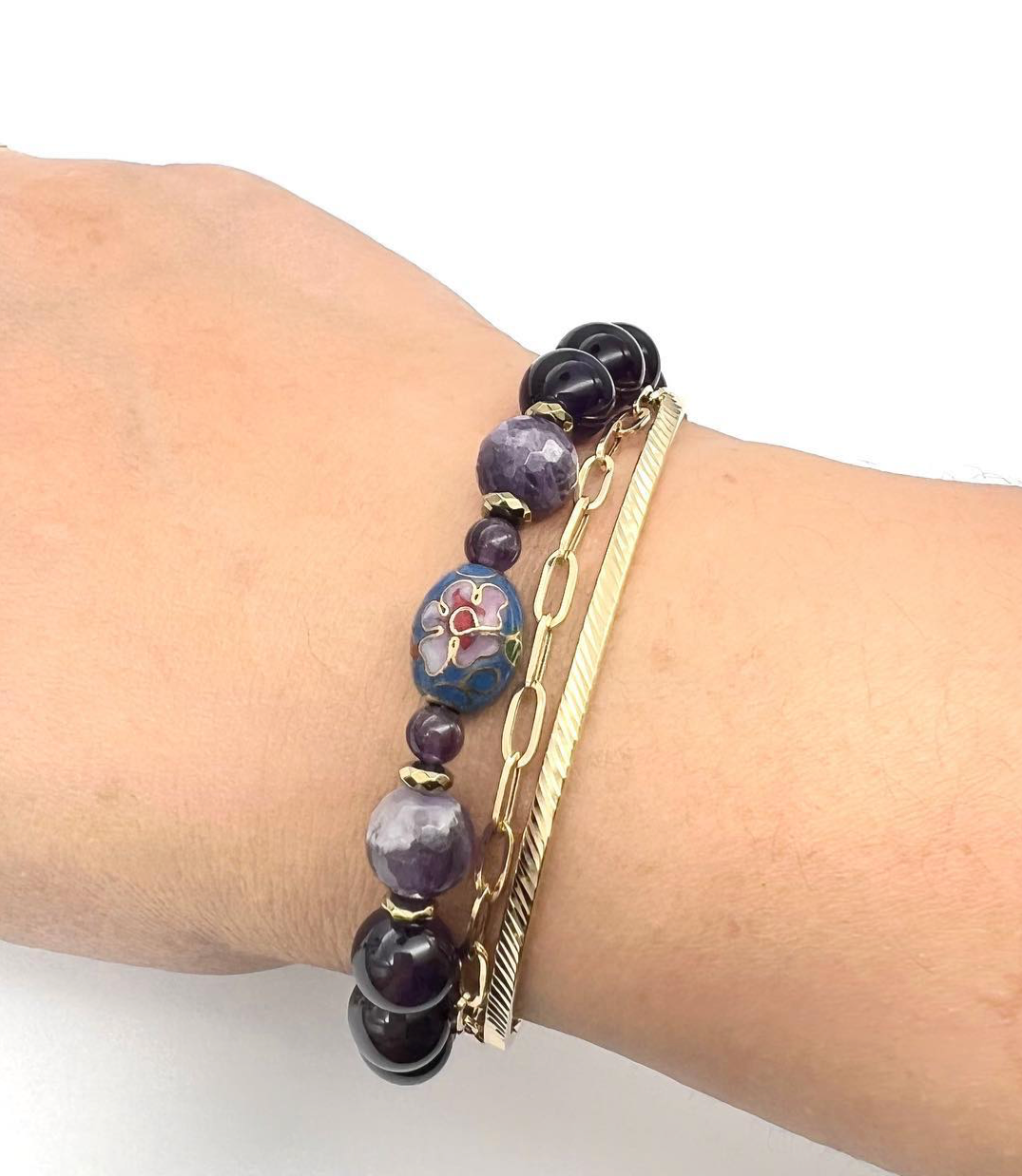 Semi- Precious Stone Set - Lavender Amethyst & Amethyst Jewelry Set