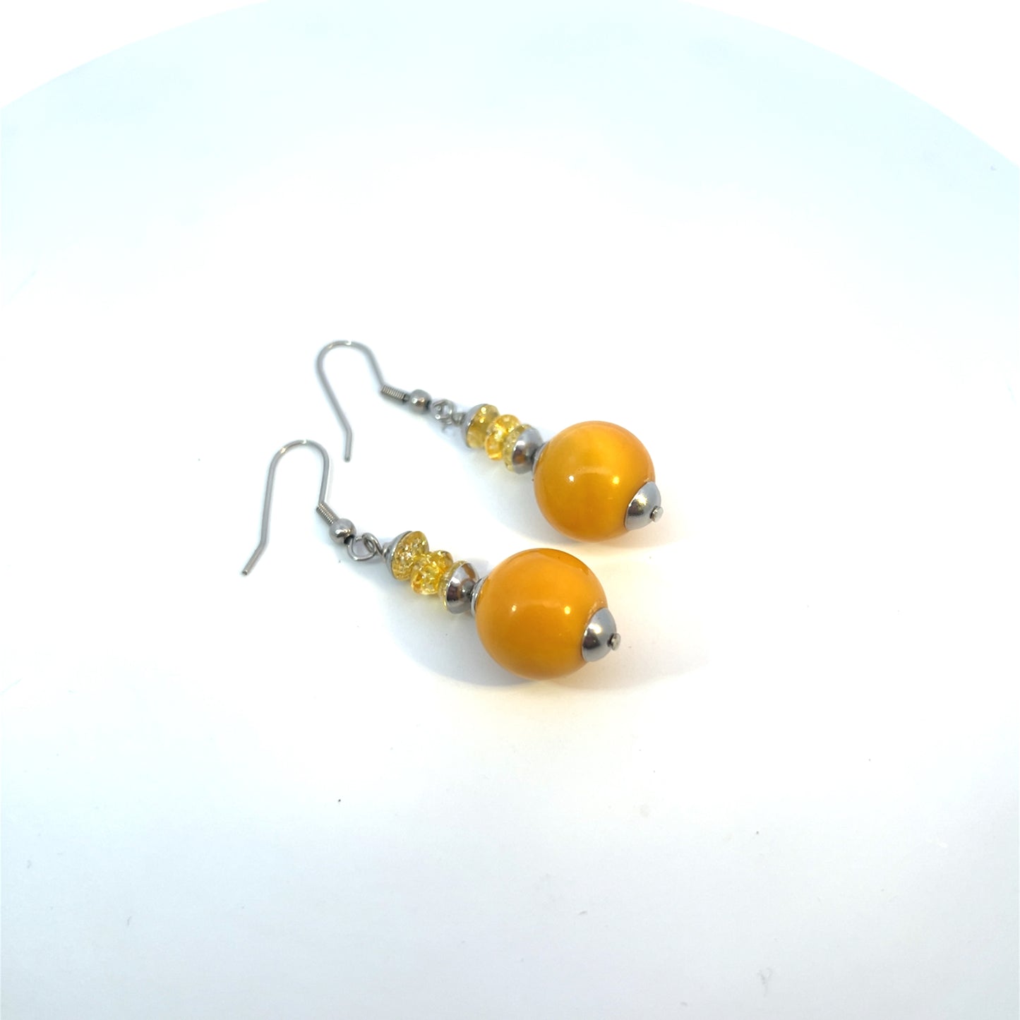 Semi-Precious Stone Set_AMBER, YELLOW JADE & YELLOW QUARTZ