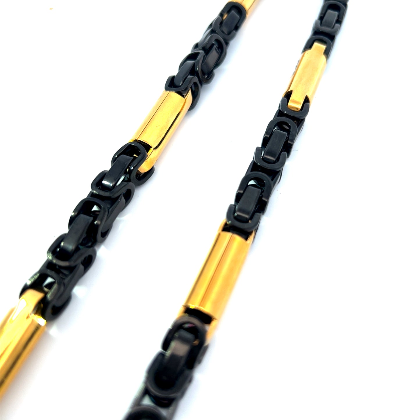 Chains - Gold and Black plated Surgical Steel