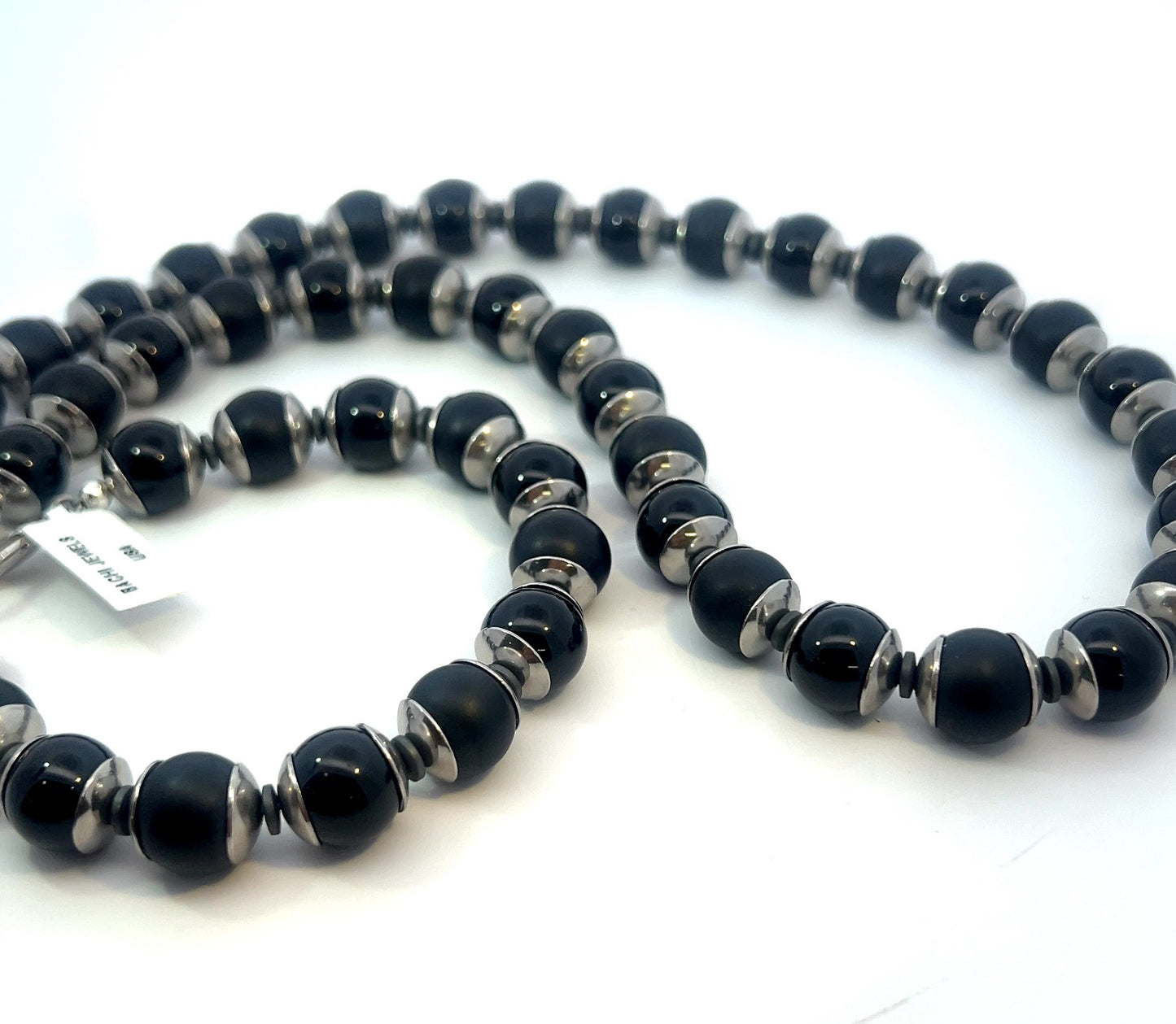 Semi-Precious Stone Set_ ONYX, BLACK AGATE, AND HEMATITE