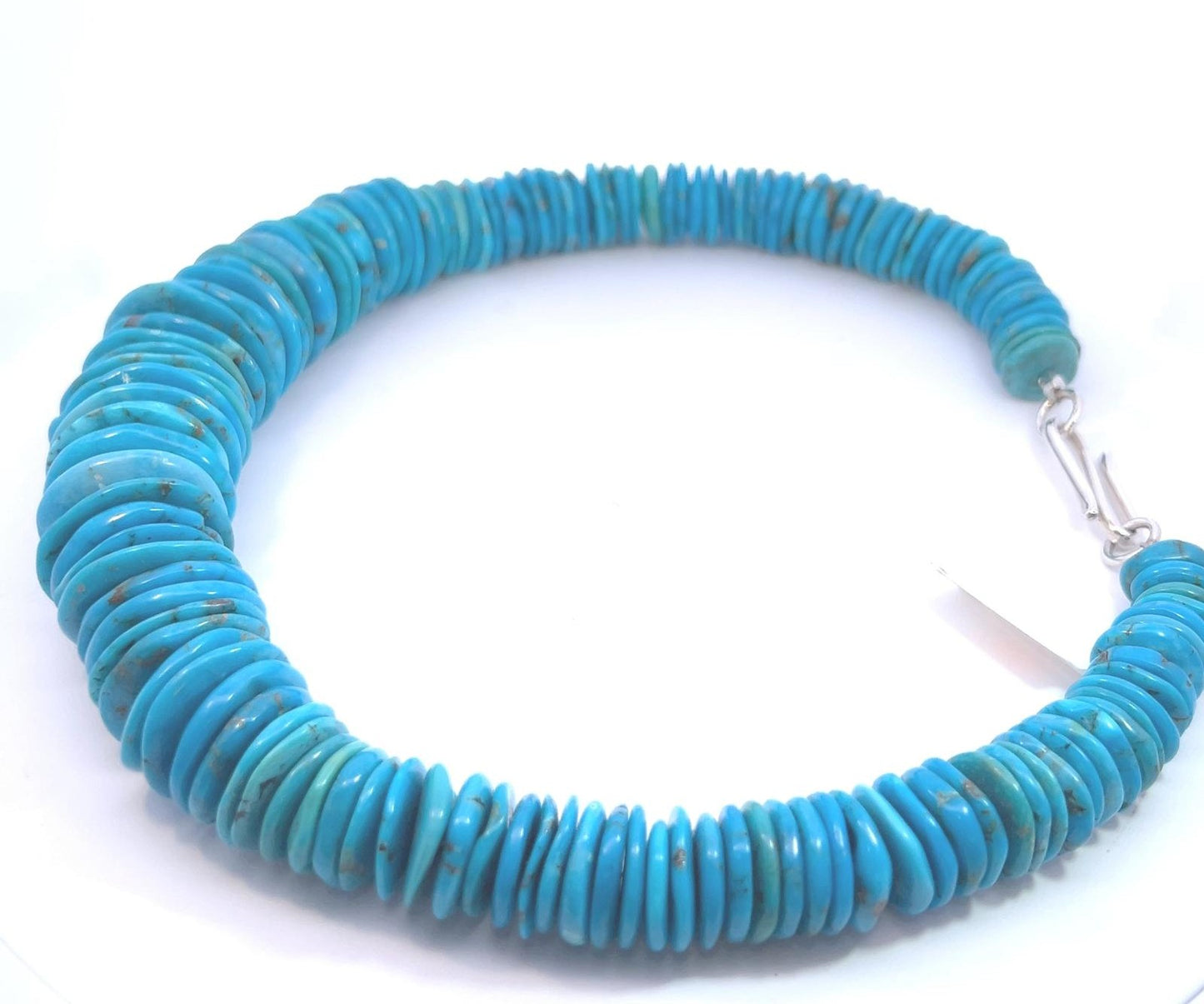 Semi-Precious Stone Set - Turquoise Rondelle Necklace