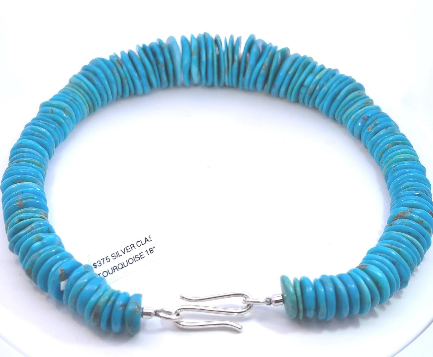 Semi-Precious Stone Set - Turquoise Rondelle Necklace