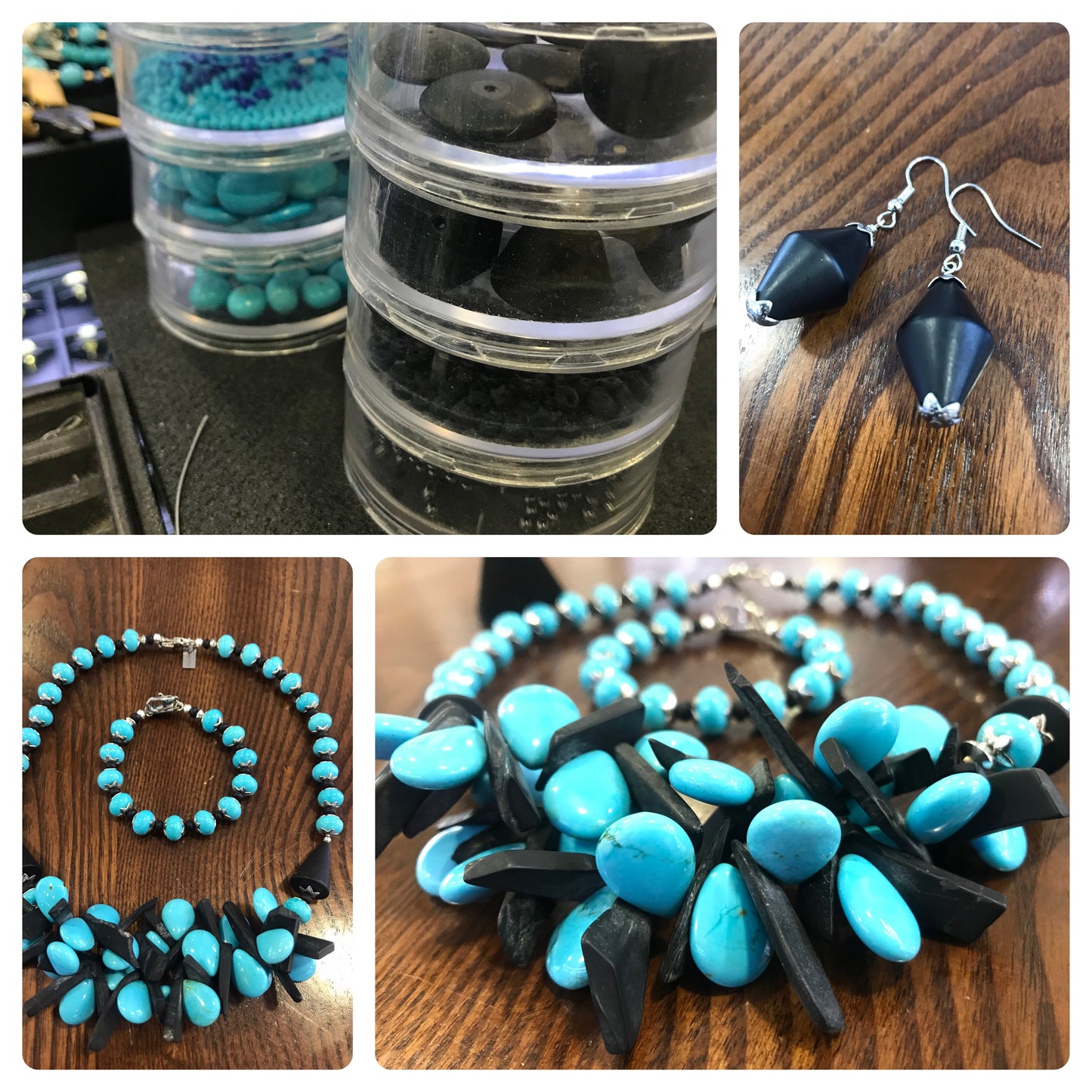 Turquoise-Onyx Necklace