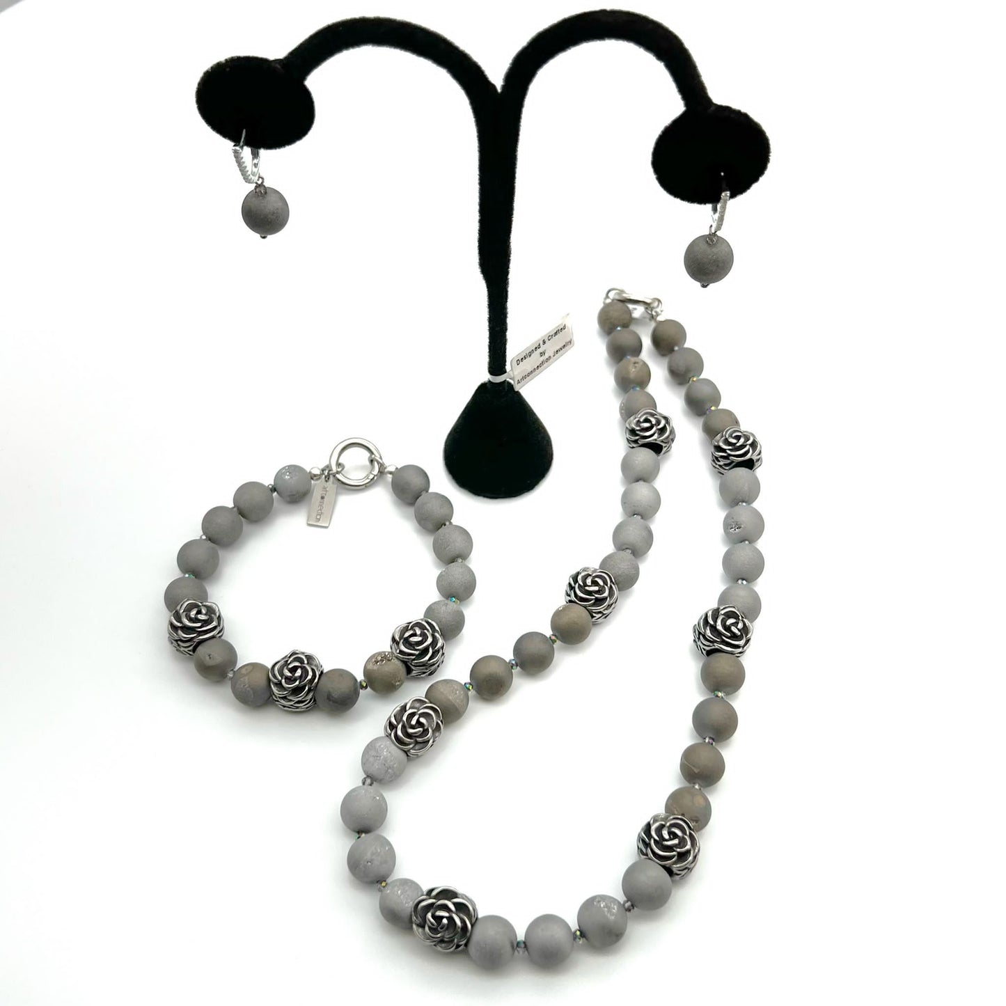 Semi-Precious Stone Set - Druzy Agate