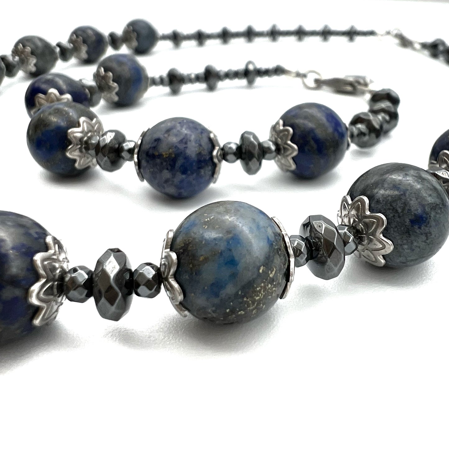 Semi-Precious Stone Set - Sodalite & Hematite