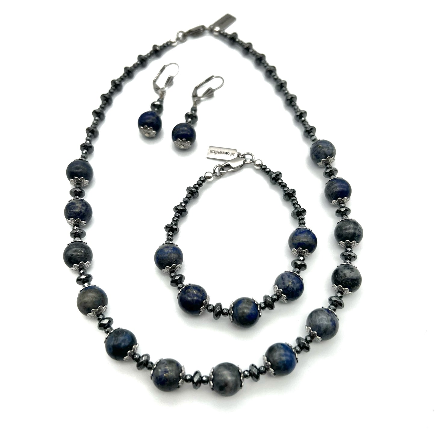 Semi-Precious Stone Set - Sodalite & Hematite