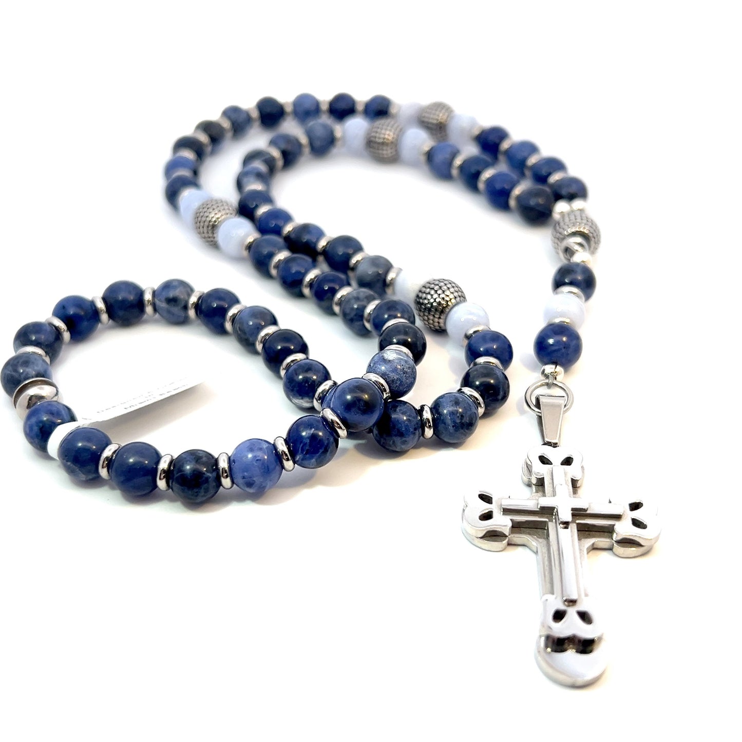 Rosary - Sodalite and Blue Lace Agate