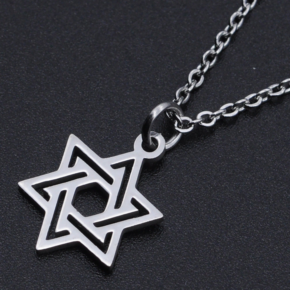 Necklace Steel - Star of David