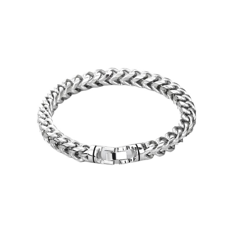 Bracelet Steel - Franco Link in Silver Color