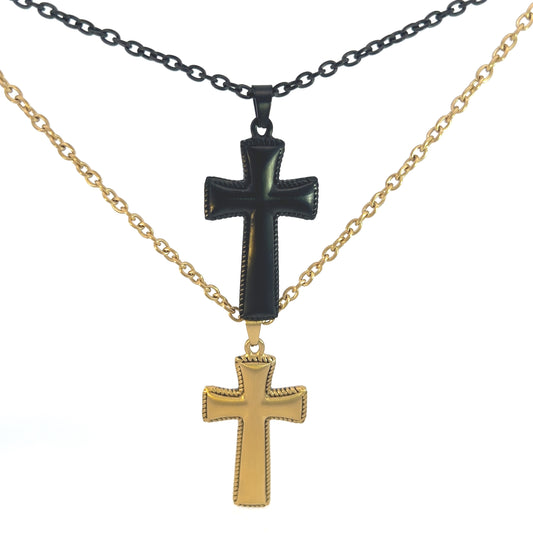 Necklace Steel - Cross Necklace