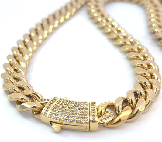 Chains - Surgical Steel Gold Plated Cuban Link