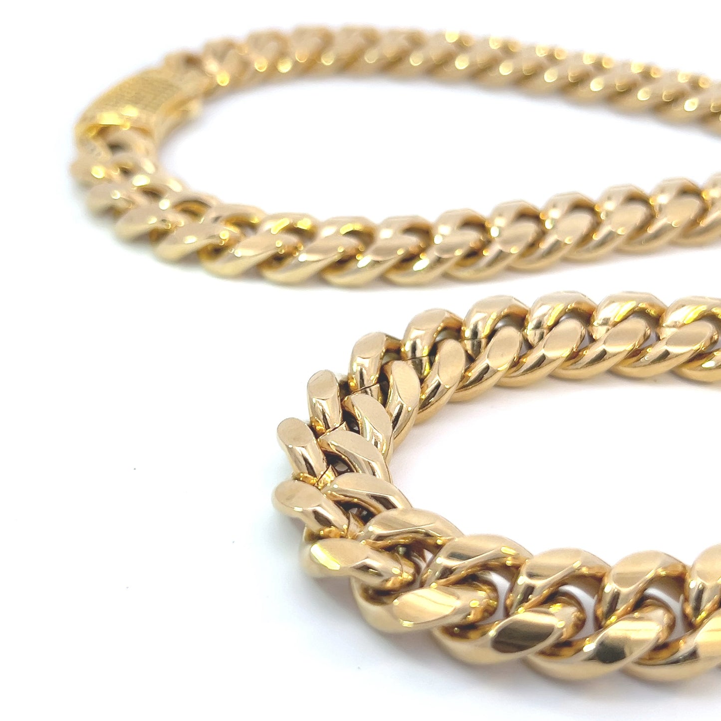 Chains - Surgical Steel Gold Plated Cuban Link