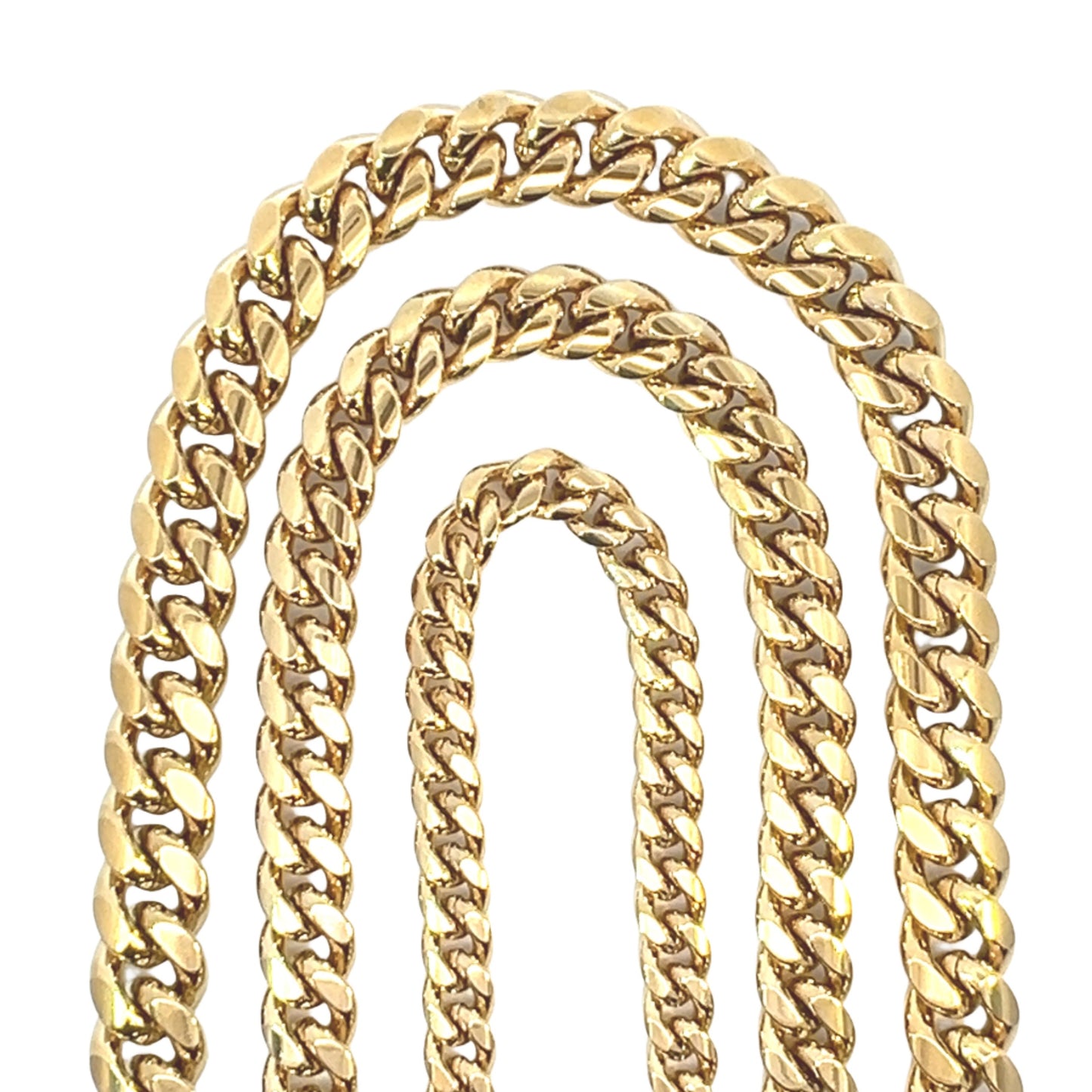 Chains - Surgical Steel Gold Plated Cuban Link