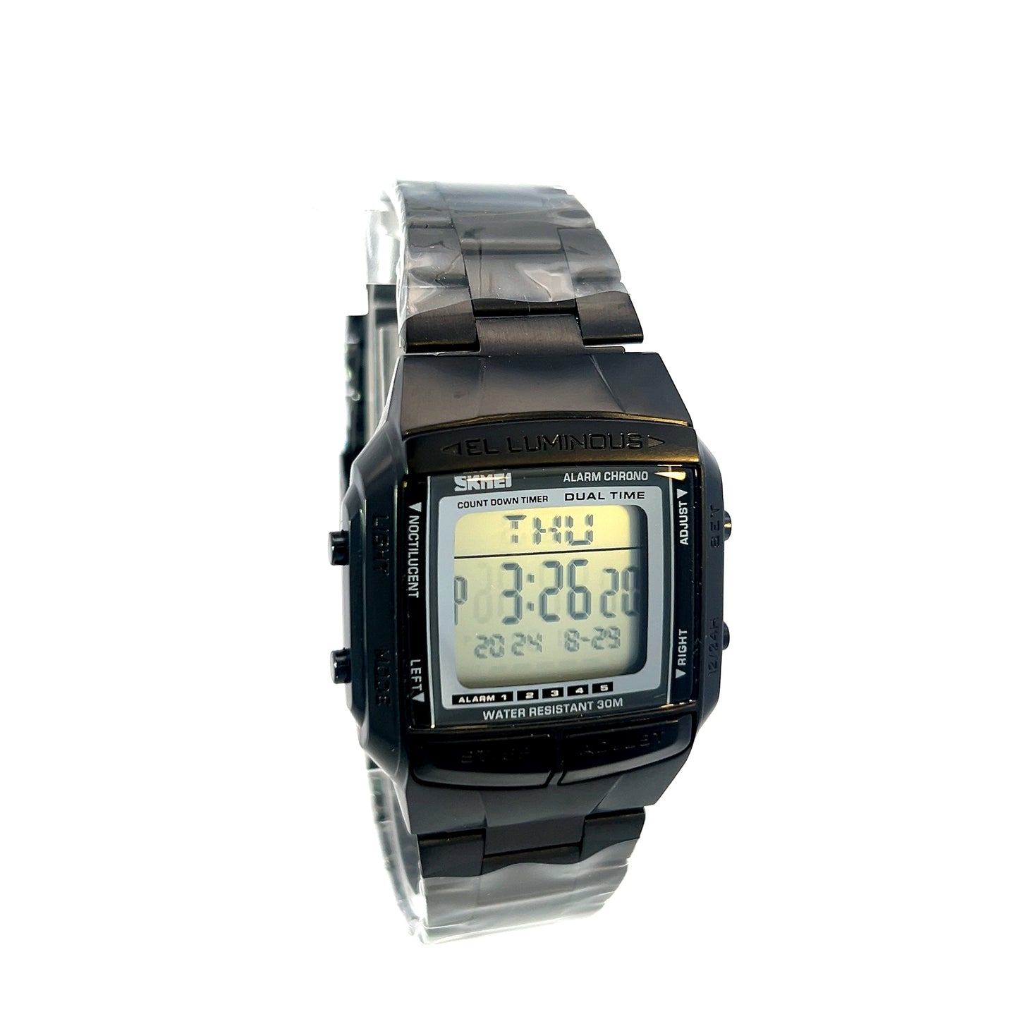 Watch - El Luminous Black Digital Watch