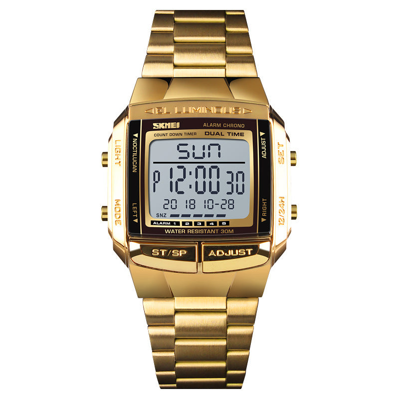 Watch - El Luminous Gold Plated Digital Watch