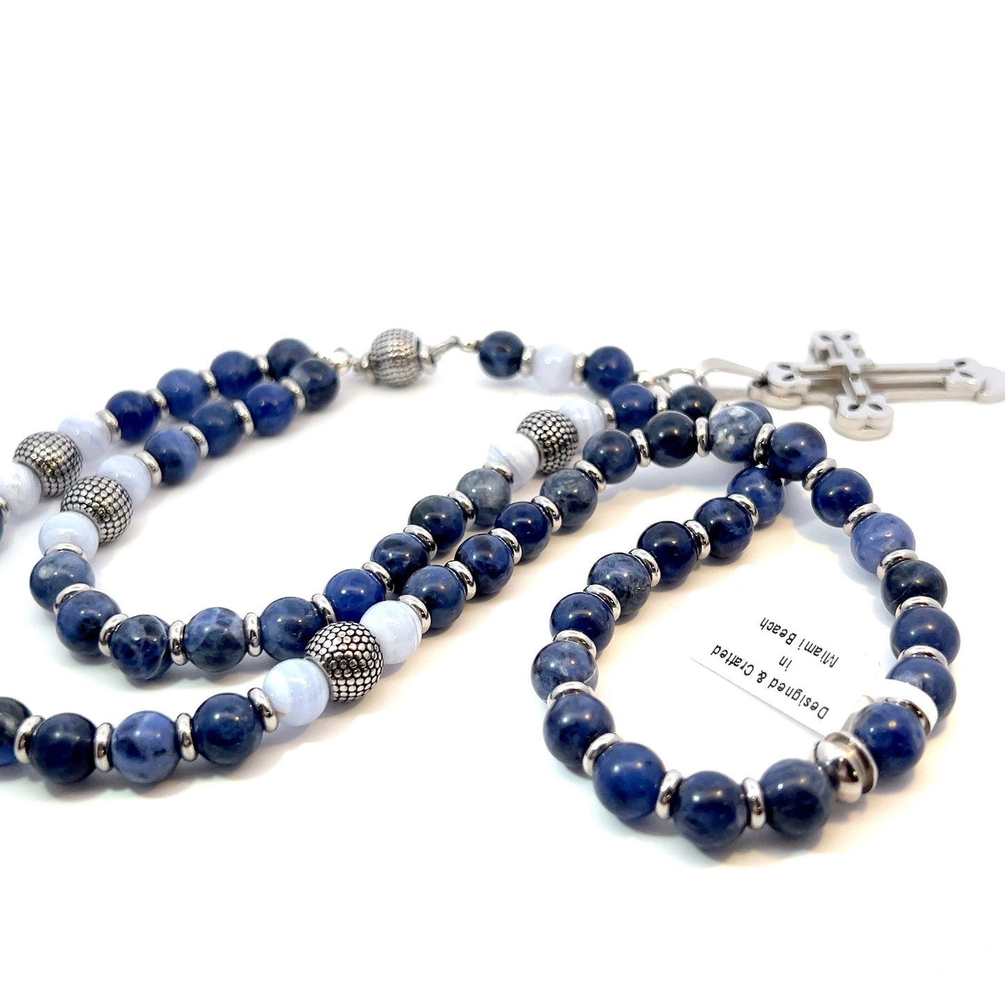 Rosary - Sodalite and Blue Lace Agate