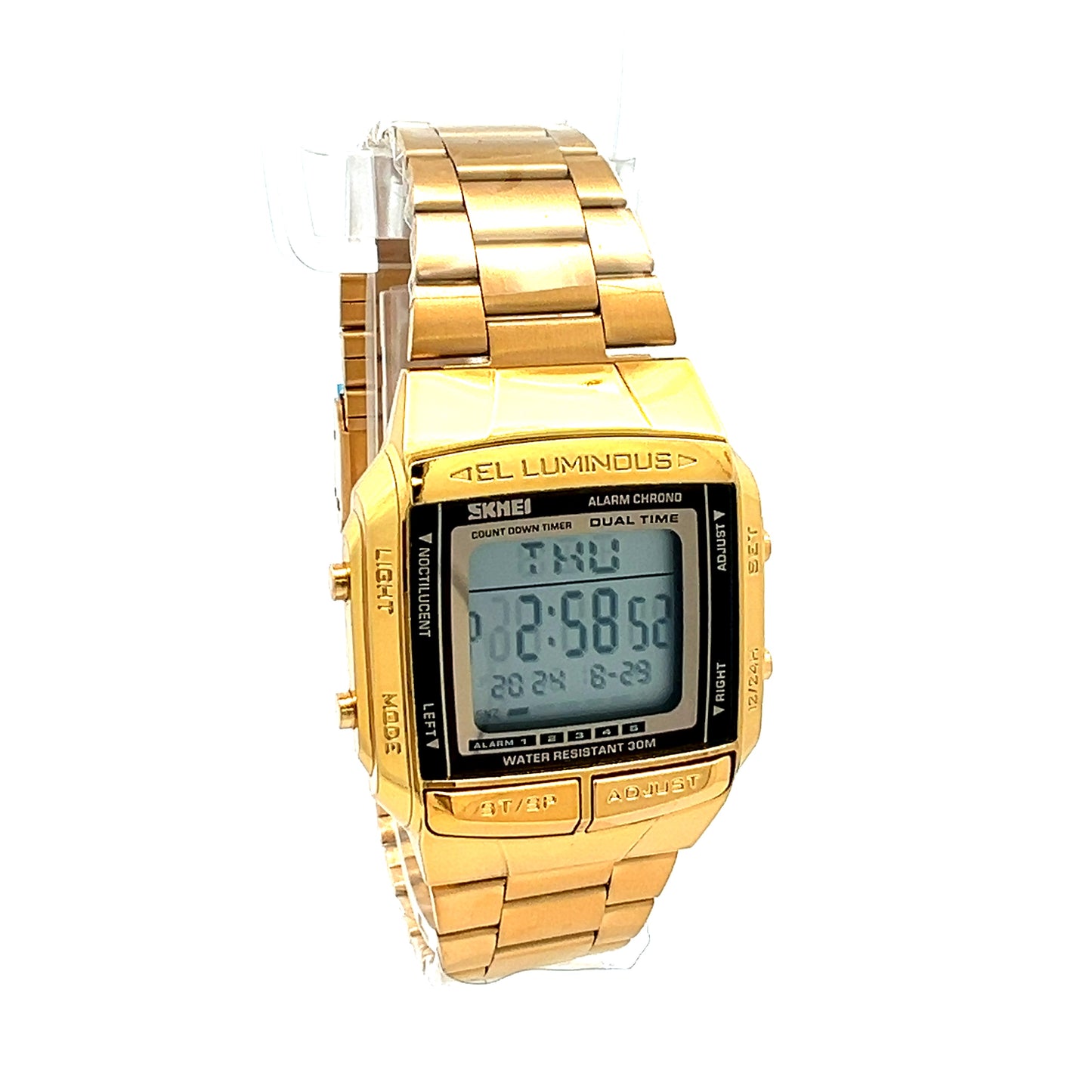 Watch - El Luminous Gold Plated Digital Watch