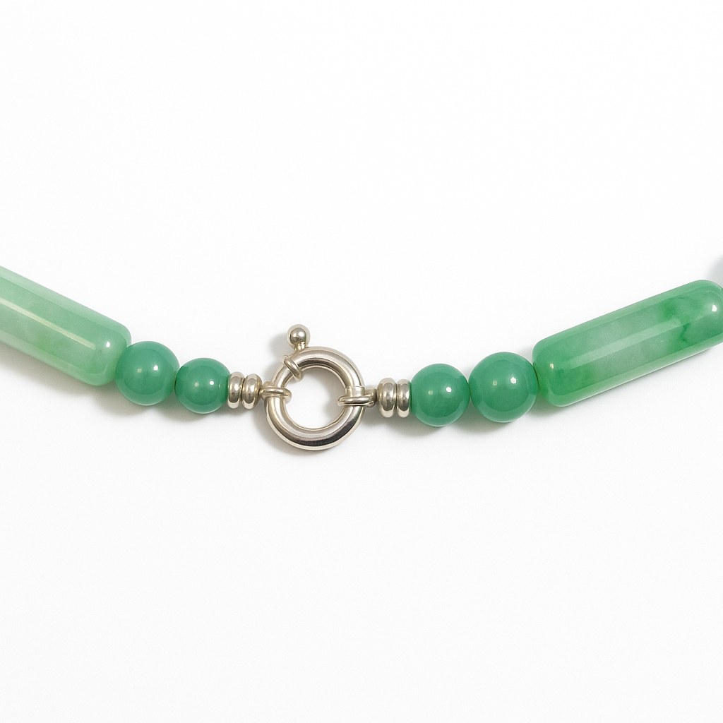 Semi-Precious Stone Set - Green chalcedony