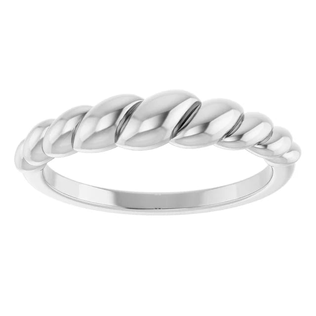 Ring Silver - Rope Dome Ring Stul# 57713:100:P