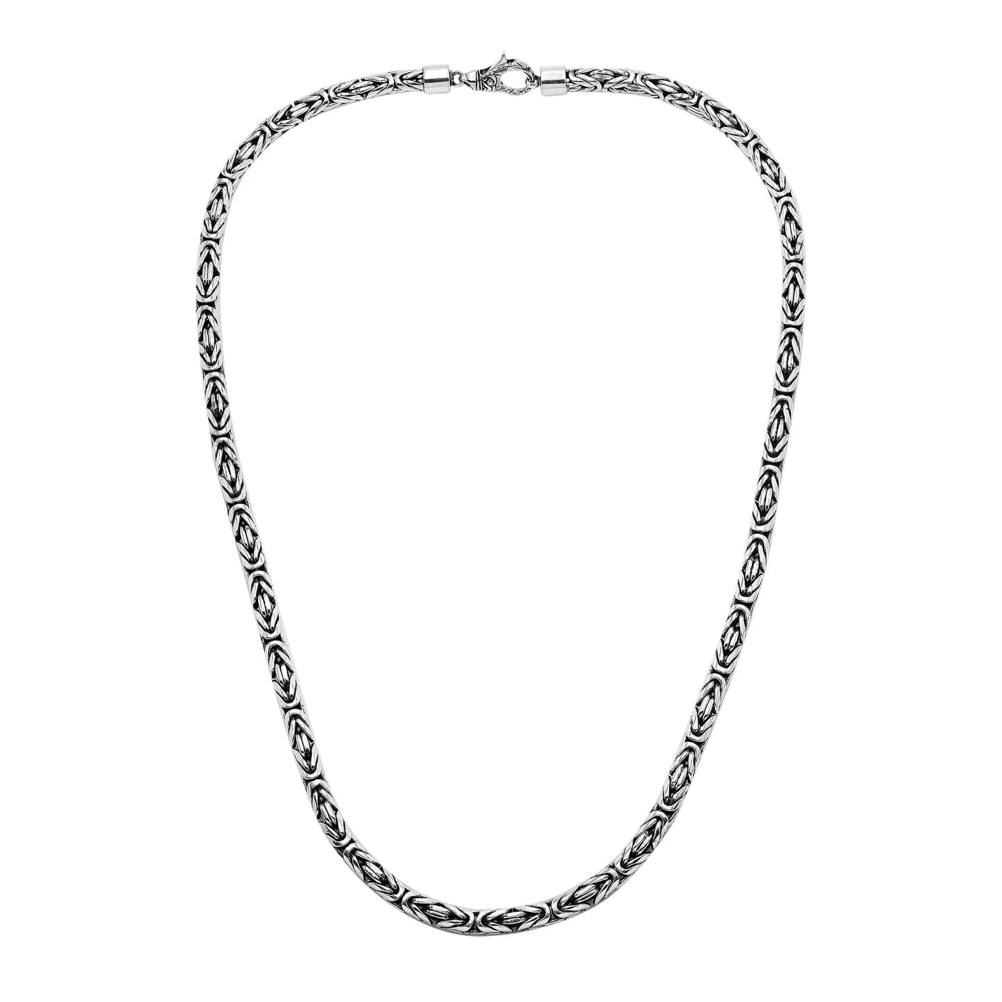 Chains – Sterling Silver Byzantine Chain with Lobster Clasp