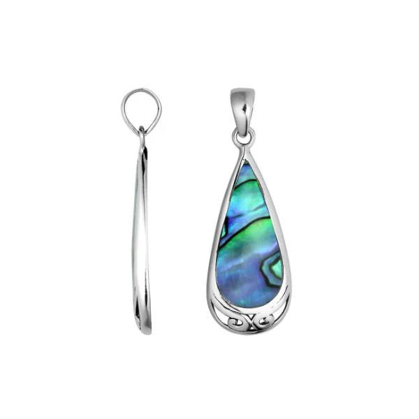 Pendant – Abalone Teardrop Pendant in Sterling Silver