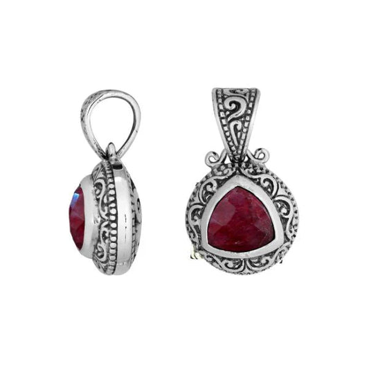 Pendant - 925 Sterling Silver Ruby