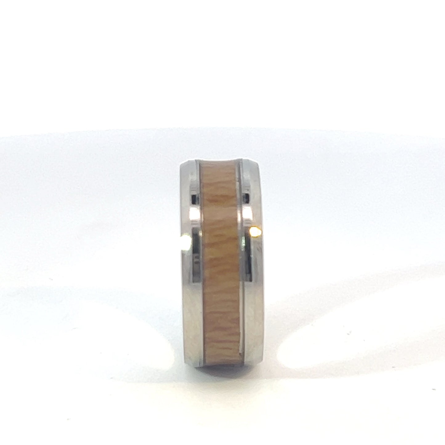 Ring Steel - 2-Tone Wood Inlay - LRC621