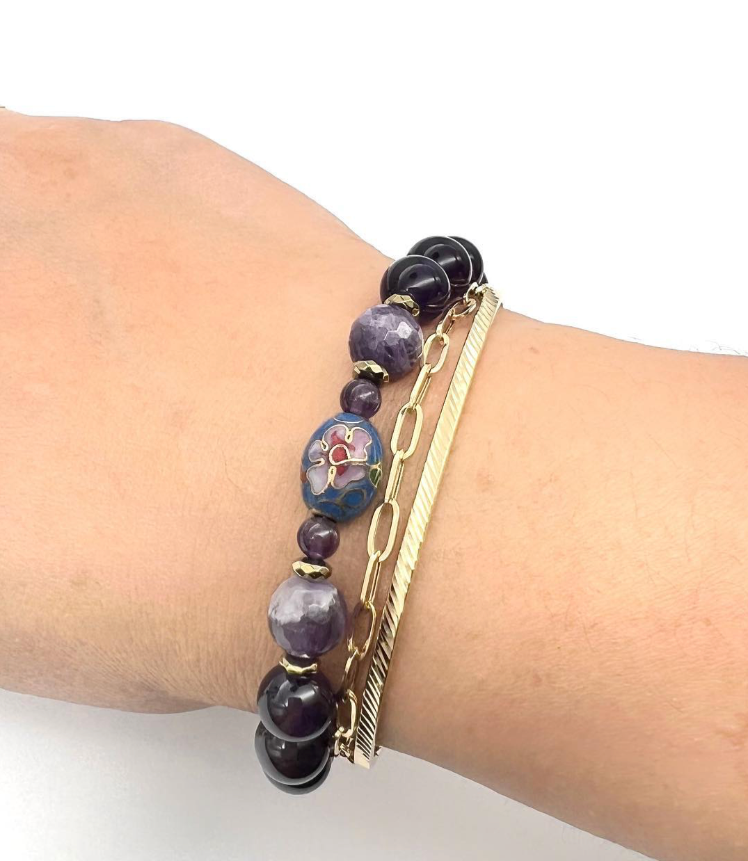 Semi-Precious Stone Set - Lavender Amethyst & Amethyst Jewelry Set