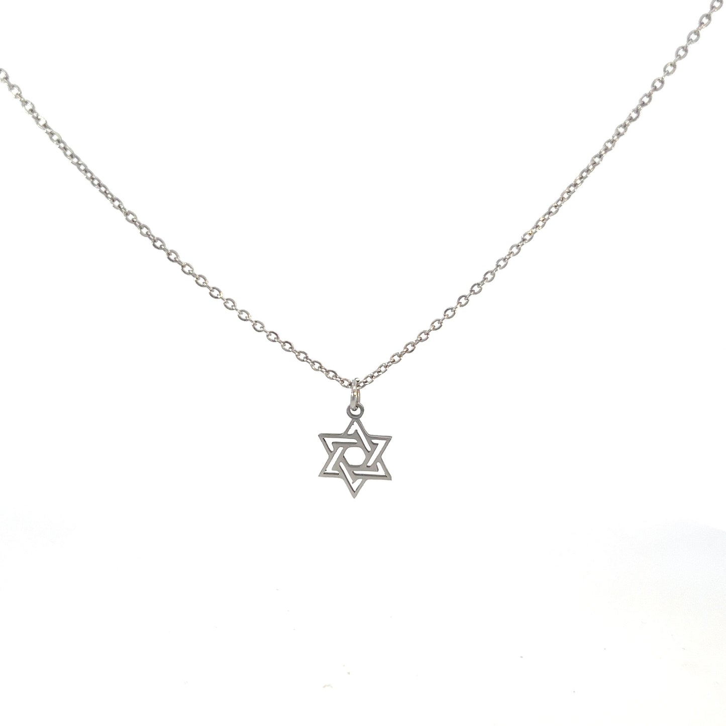 Necklace Steel - Star of David