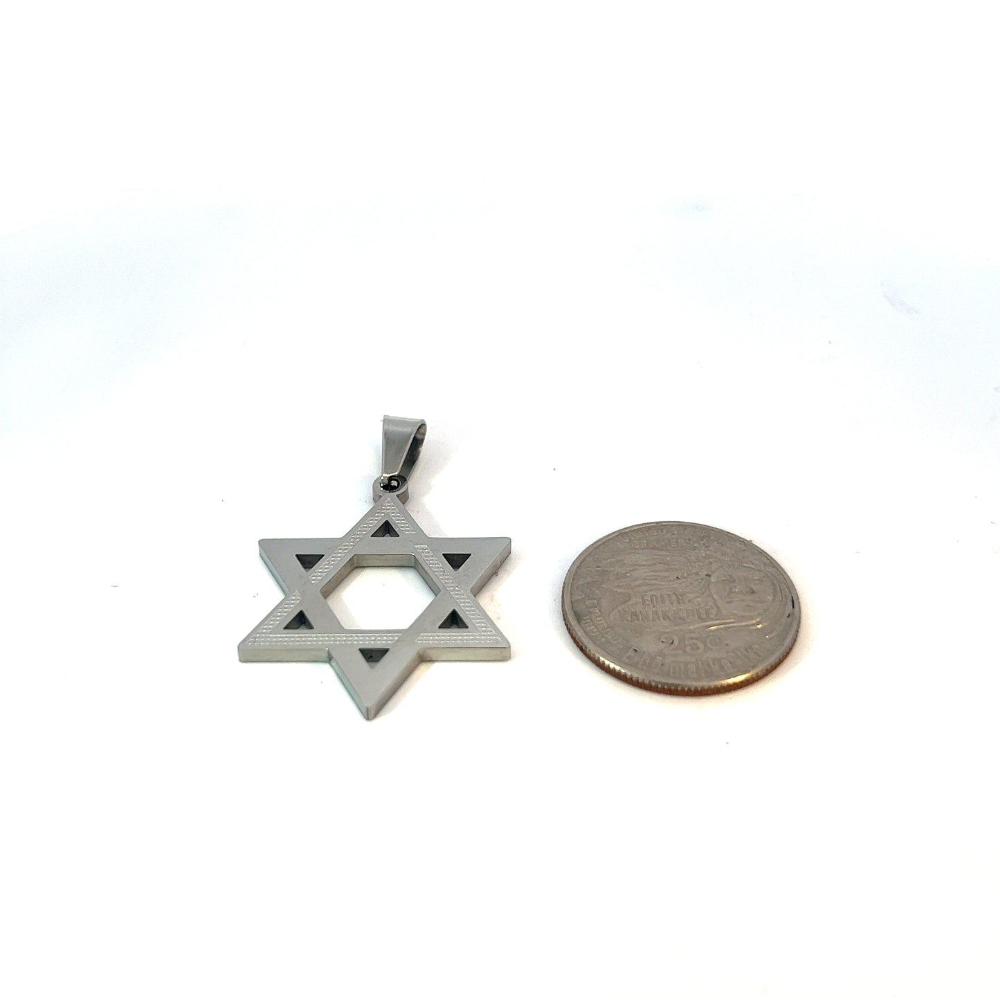 Pendant Steel - Star of David