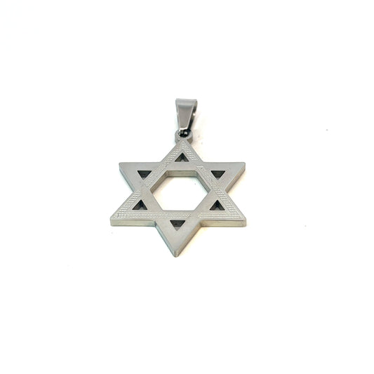 Pendant Steel - Star of David