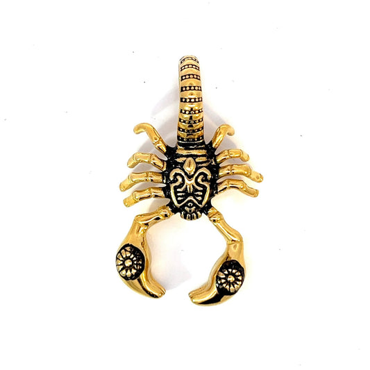 Pendant Steel - Scorpio Gold-Plated