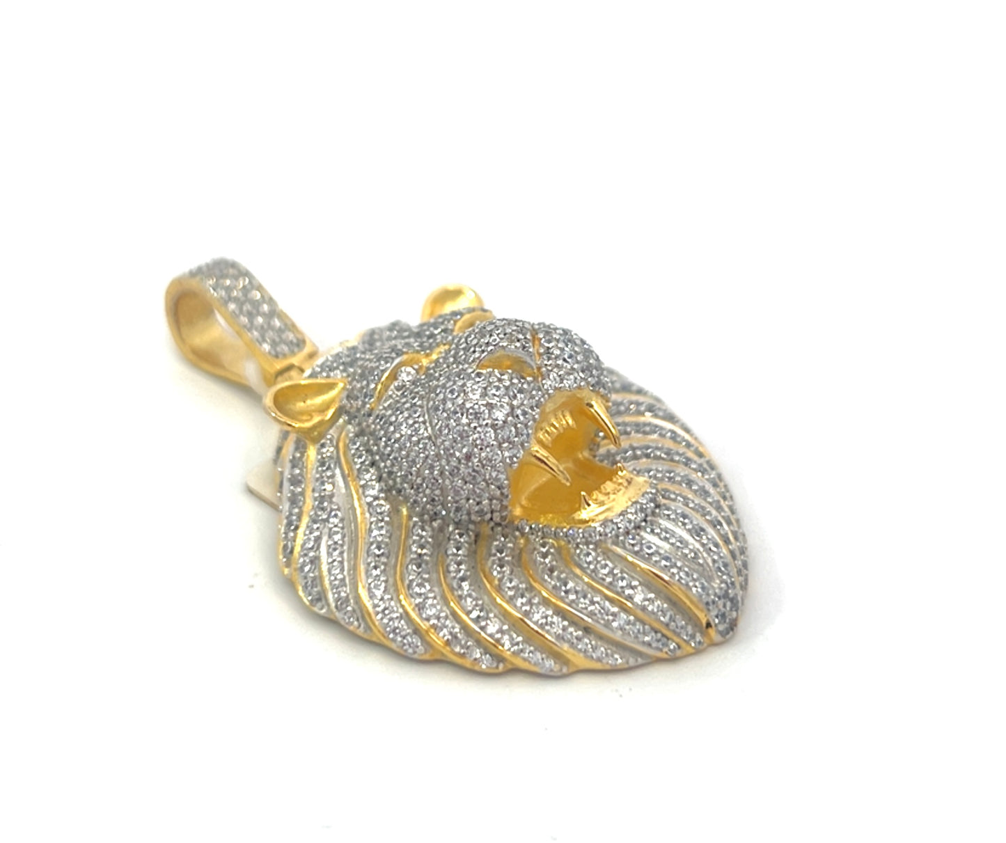 Pendant Silver - Lion Gold Plated