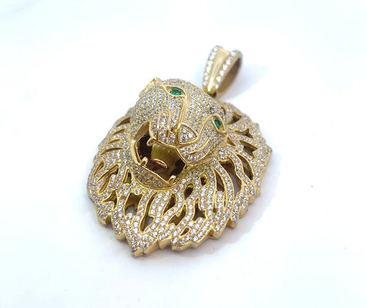 Pendant Silver - Lion Gold Plated