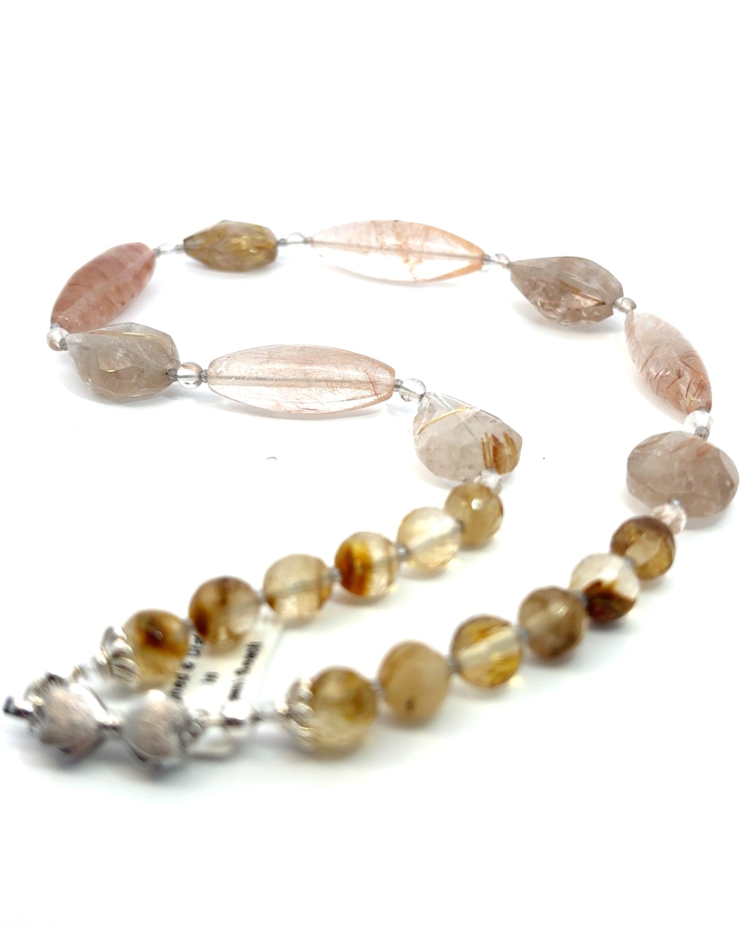 Semi-Precious Stone Set - Rutilated Quartz & Labradorite