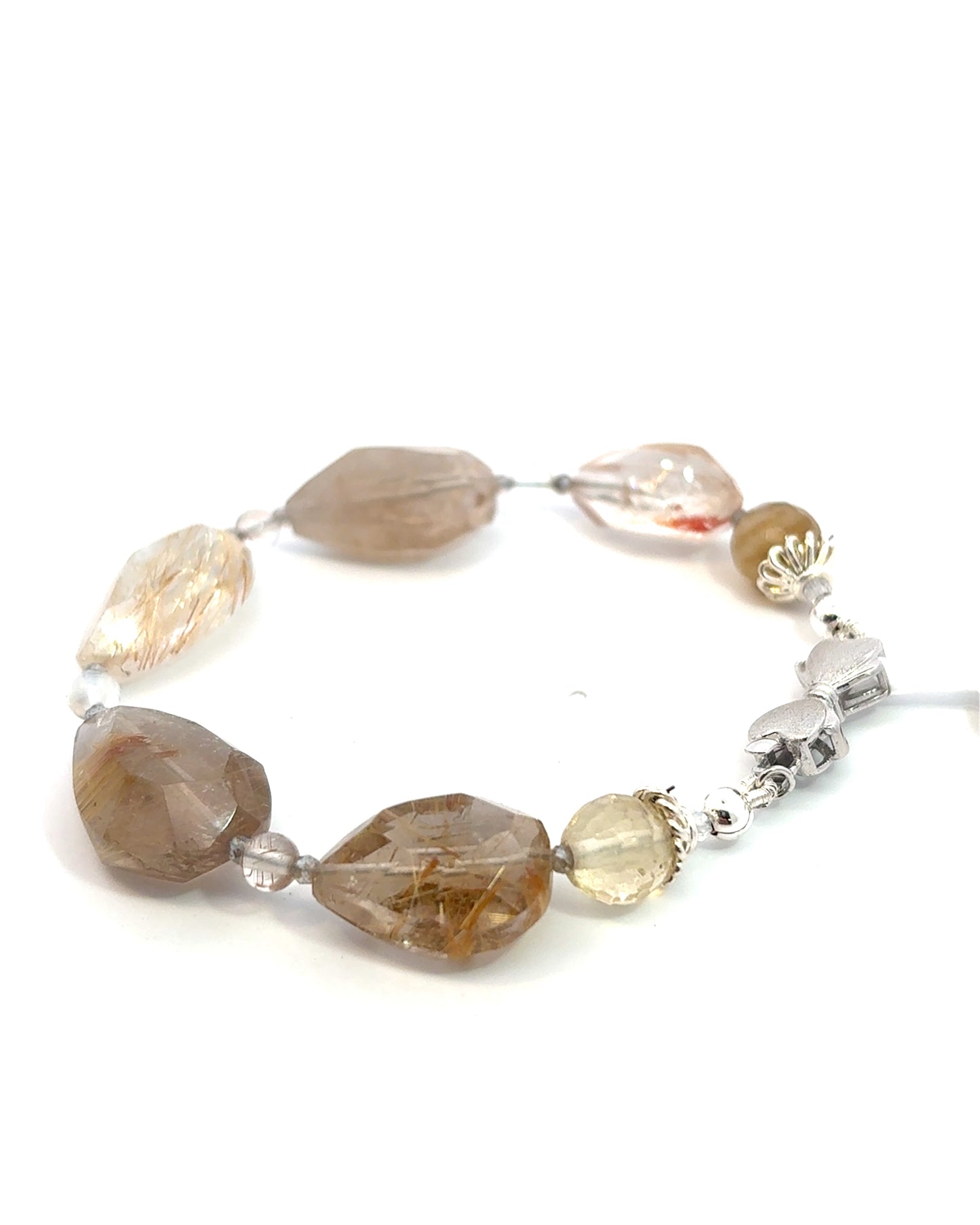 Semi-Precious Stone Set - Rutilated Quartz & Labradorite