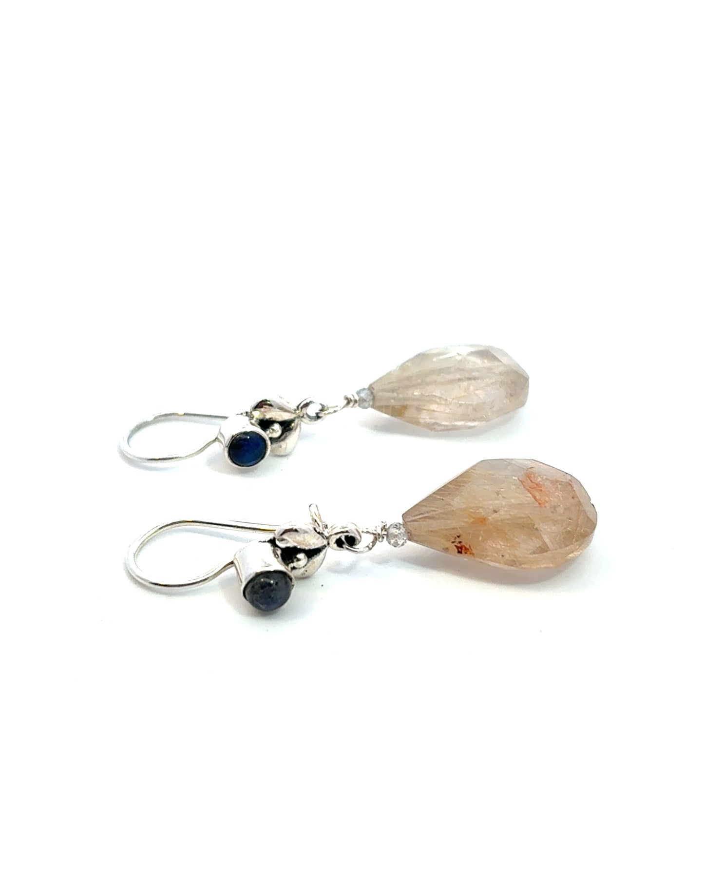 Semi-Precious Stone Set - Rutilated Quartz & Labradorite