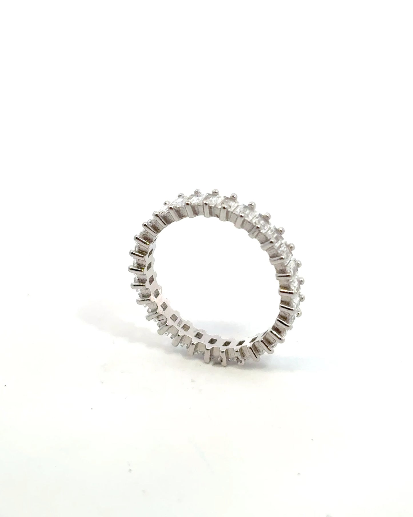 Ring Silver - Pave Setting Cubic Zirconia