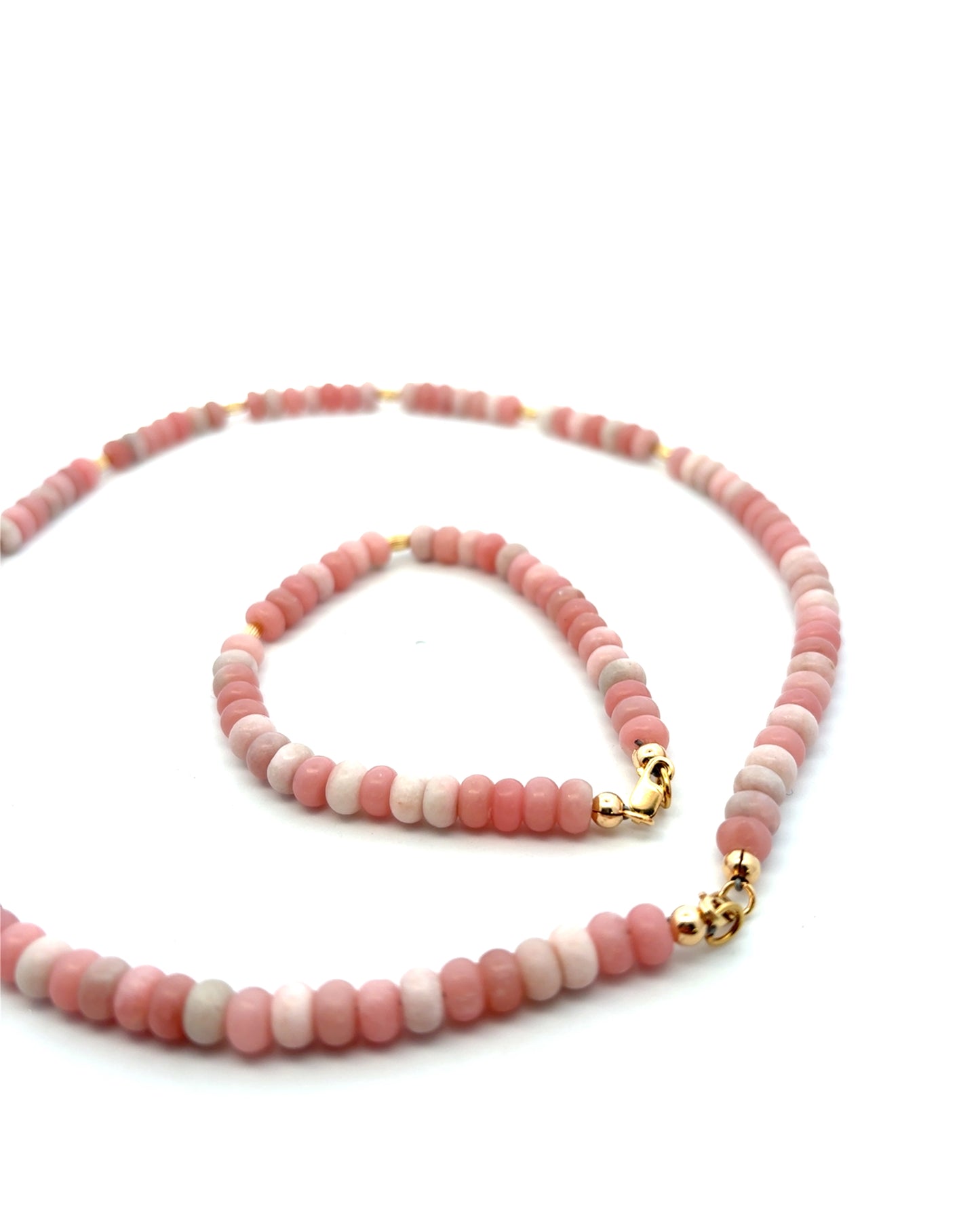 Semi-Precious Stone Set - Pink Opal
