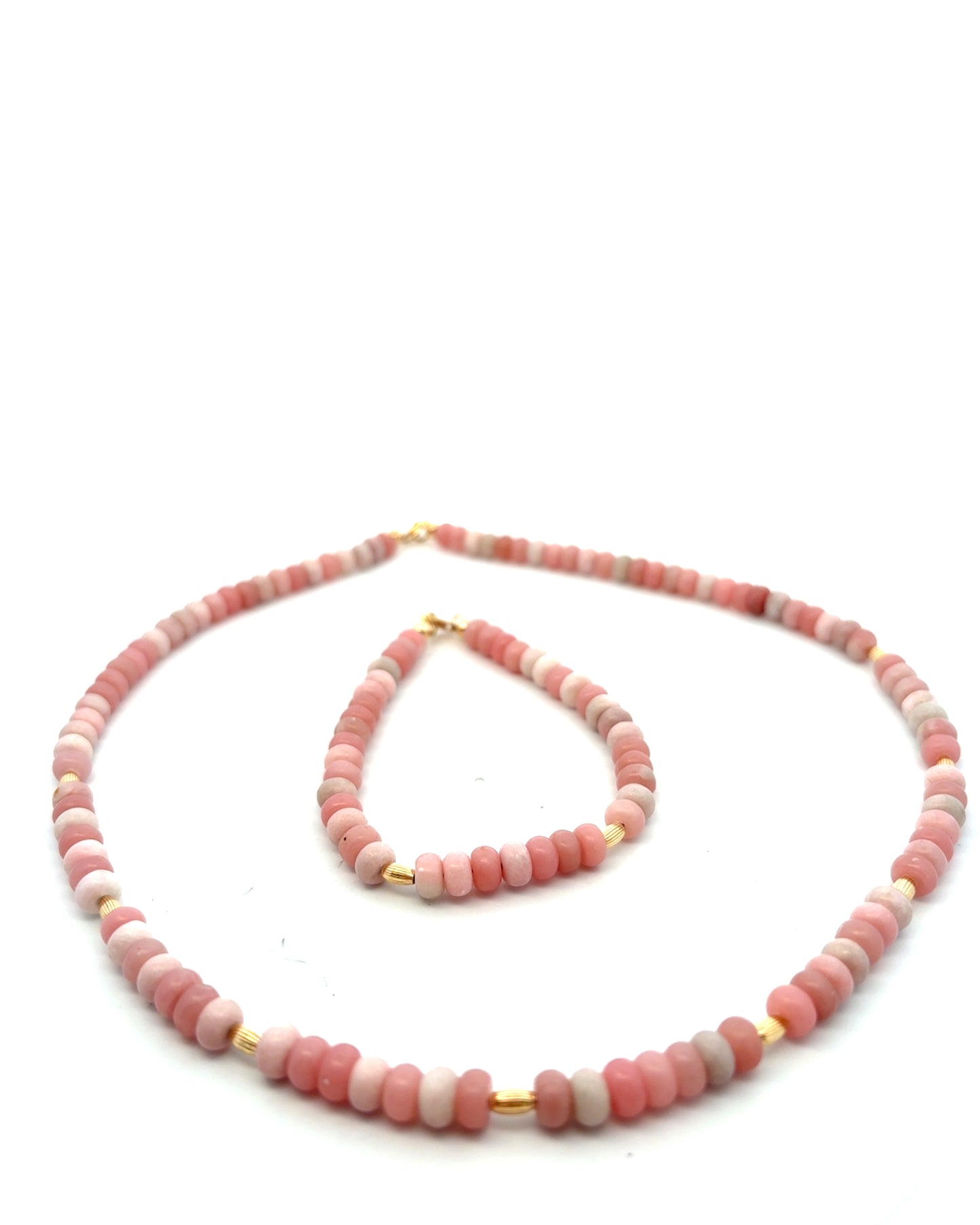 Semi-Precious Stone Set - Pink Opal