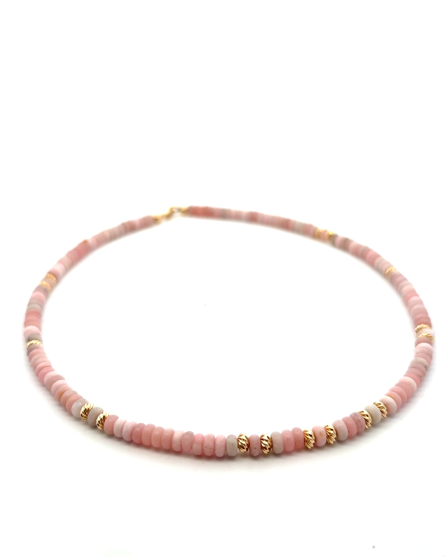 Semi-Precious Stone Set - Pink Opal with Gold Filled Spacers
