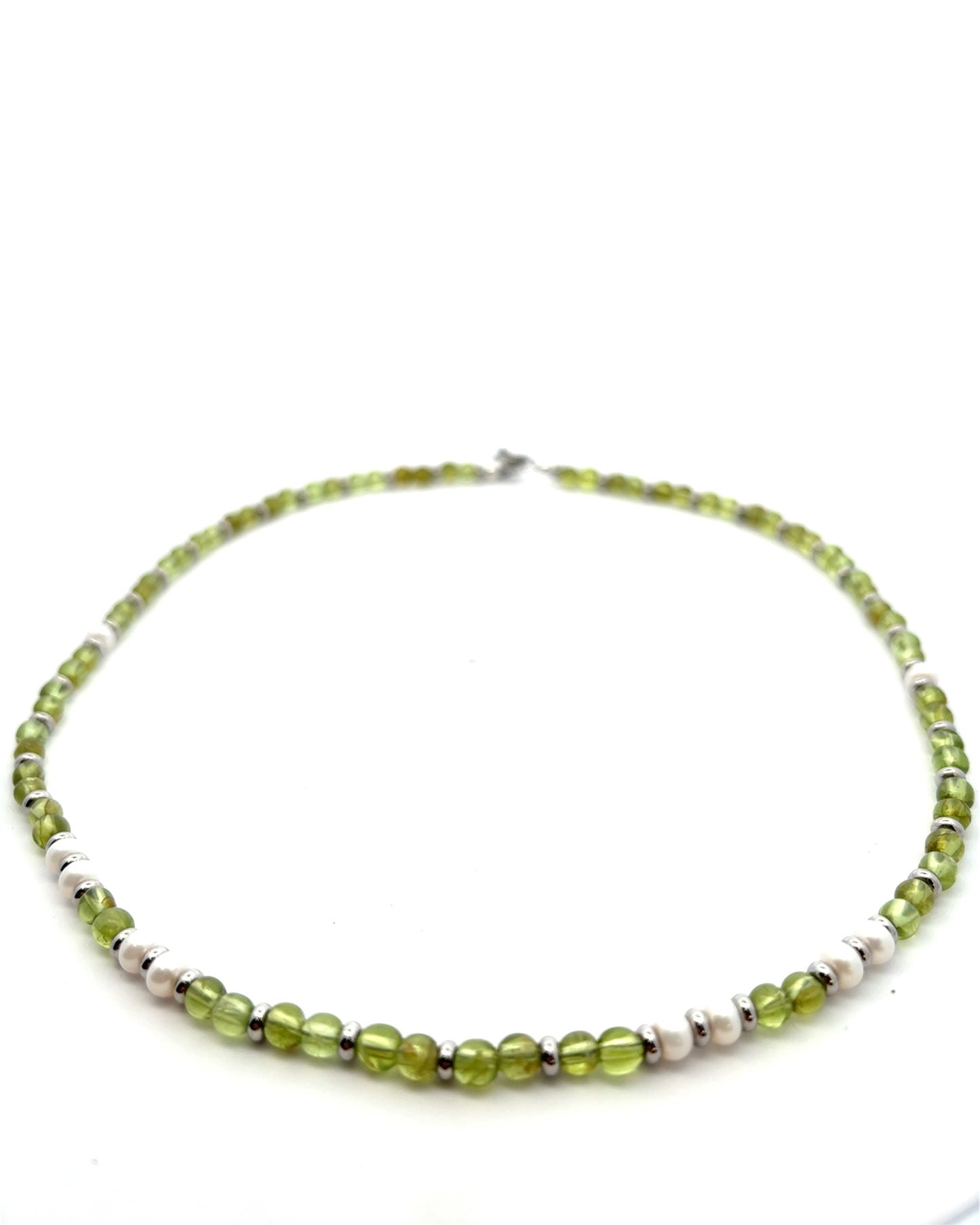 Semi-Precious Stone Set - Peridot & Pearl