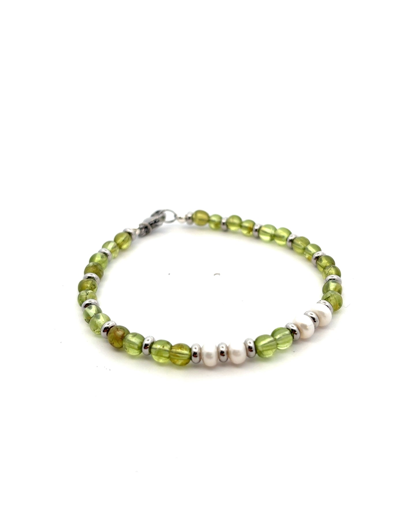 Semi-Precious Stone Set - Peridot & Pearl