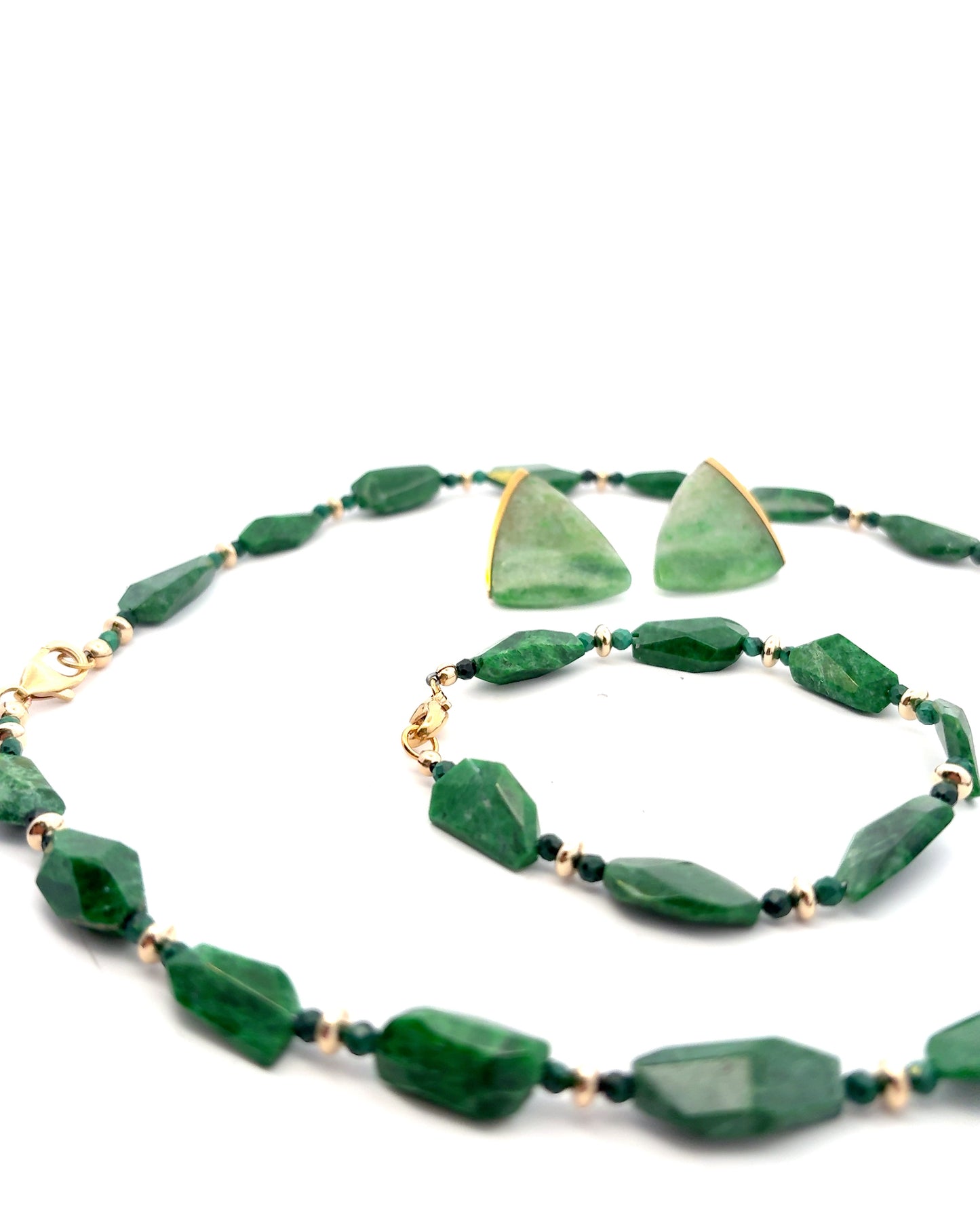 Semi-Precious Stone Set - Jade Albite