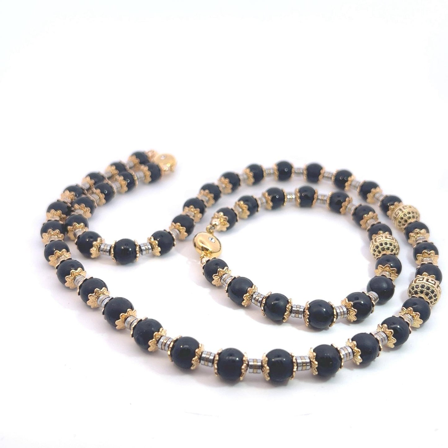 Semi-Precious Stone Set - Onyx & Hematite