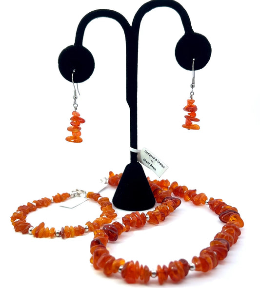 Semi-Precious Stone Set_ AMBER