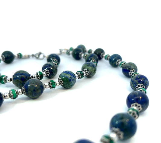 Semi-Precious Stone Set-AZURIT & MALACHITE